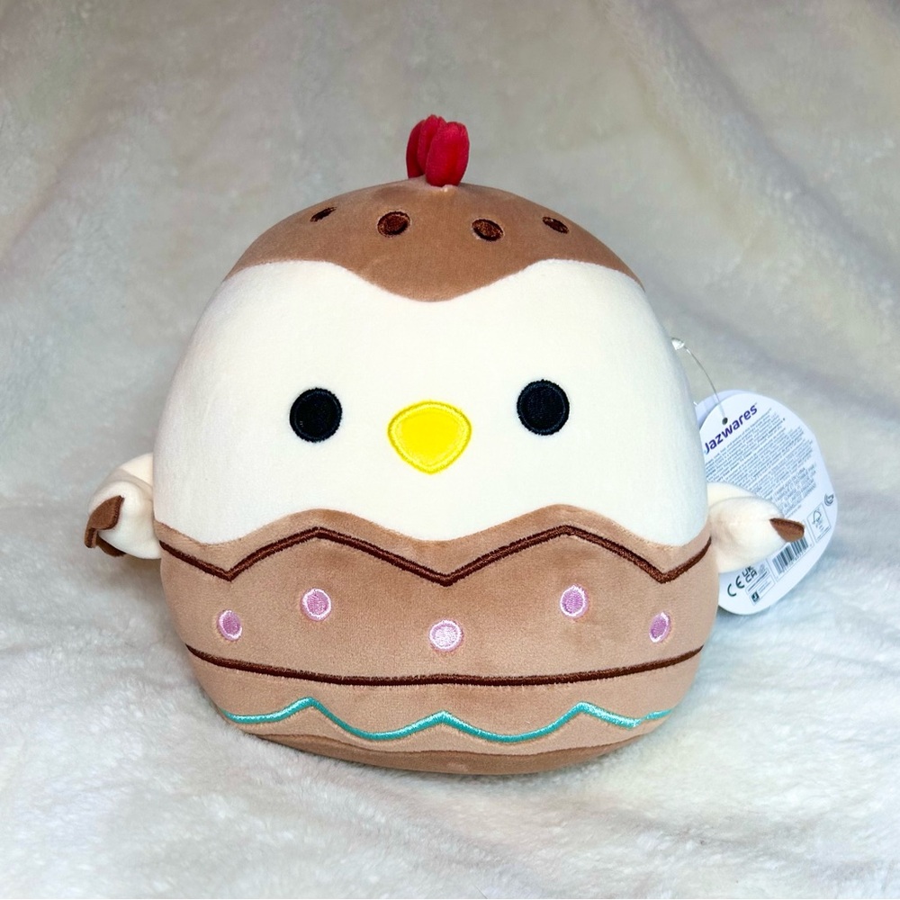 NWT Squishmallows 8” Todd the Chicken in Chocolate Egg Easter 2025 Plush